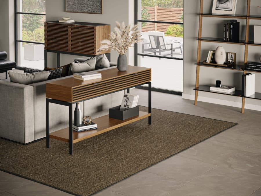 BDI Cora Console Table 1173 Natural Walnut contemporary wood occasional furniture