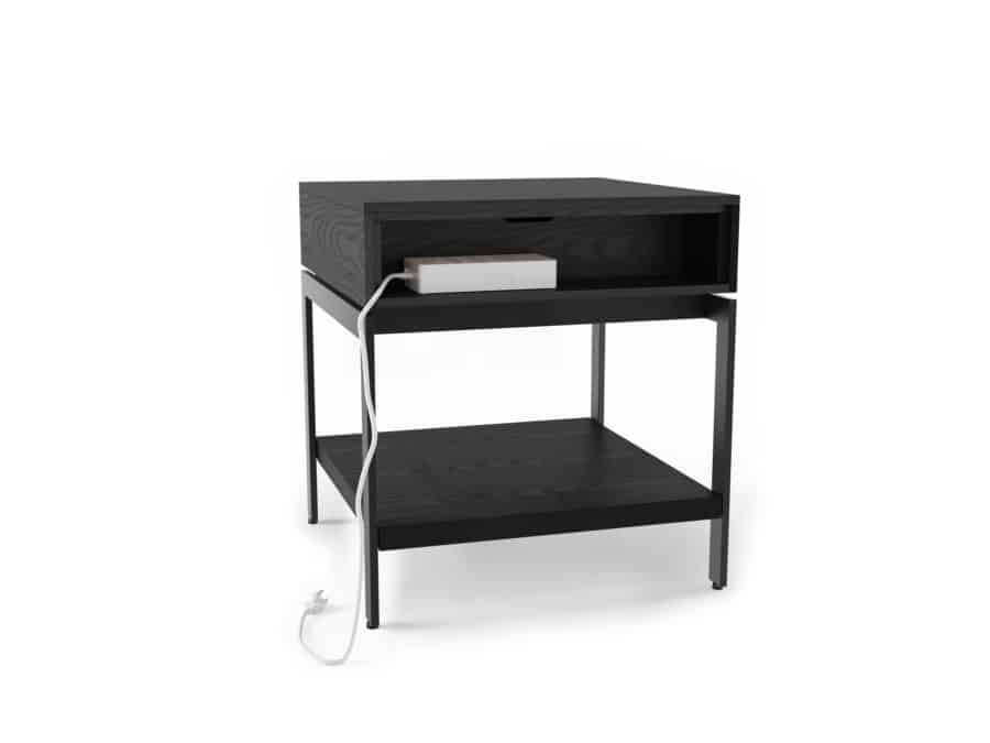 BDI Cora End Table 1176 BDI Ebonized Ash contemporary wood occasional furniture
