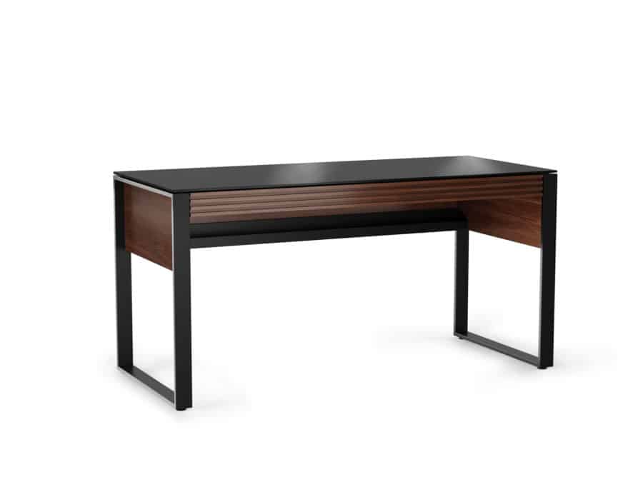 BDI Corridor desk 6501 chocolate stained walnut modern office furniture