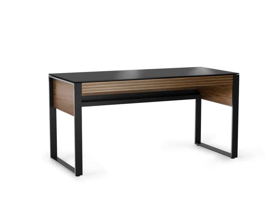 BDI Corridor desk 6501 natural walnut modern office furniture