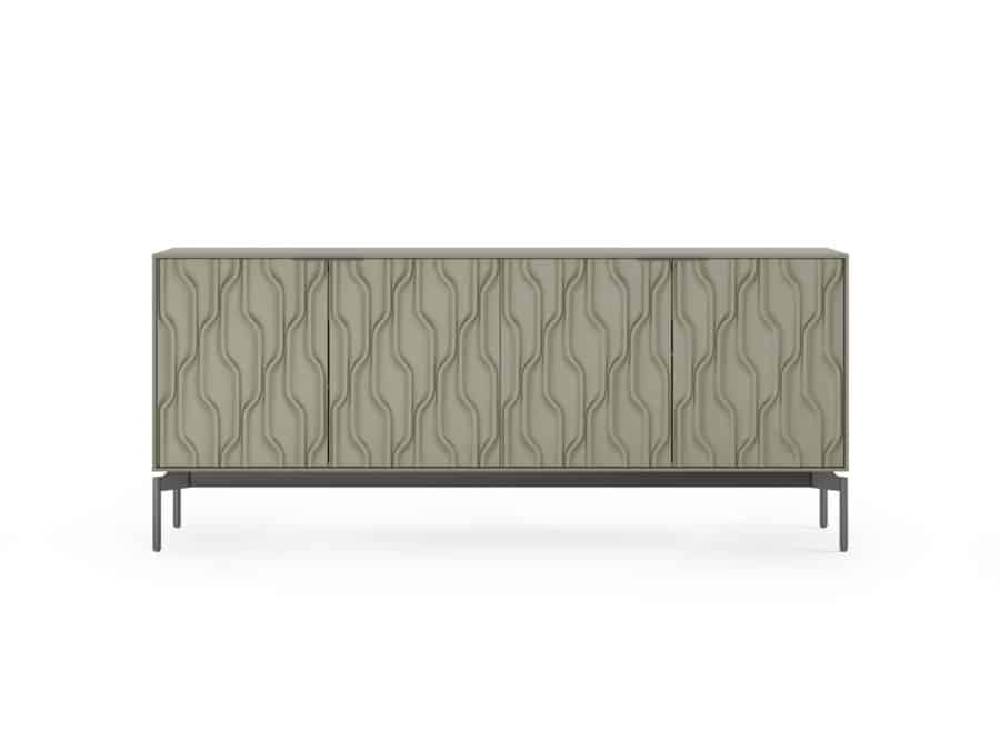 BDI Mesa credenza 7639 moss brushed carbon contemporary storage console