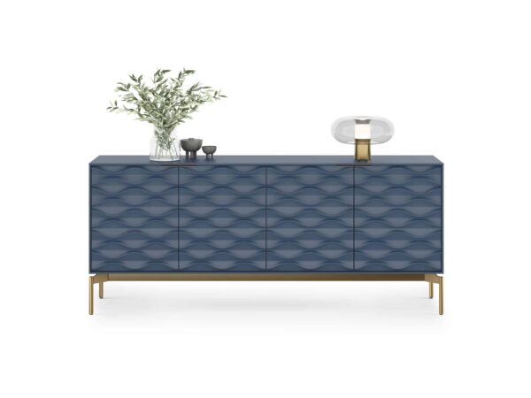 BDI Ripple credenza 7629 Ocean brushed Brass modern storage cabinet