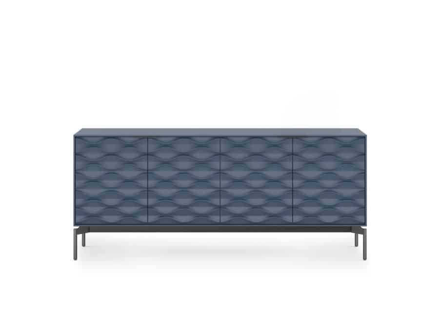 BDI Ripple credenza 7629 Ocean brushed Carbon modern storage cabinet