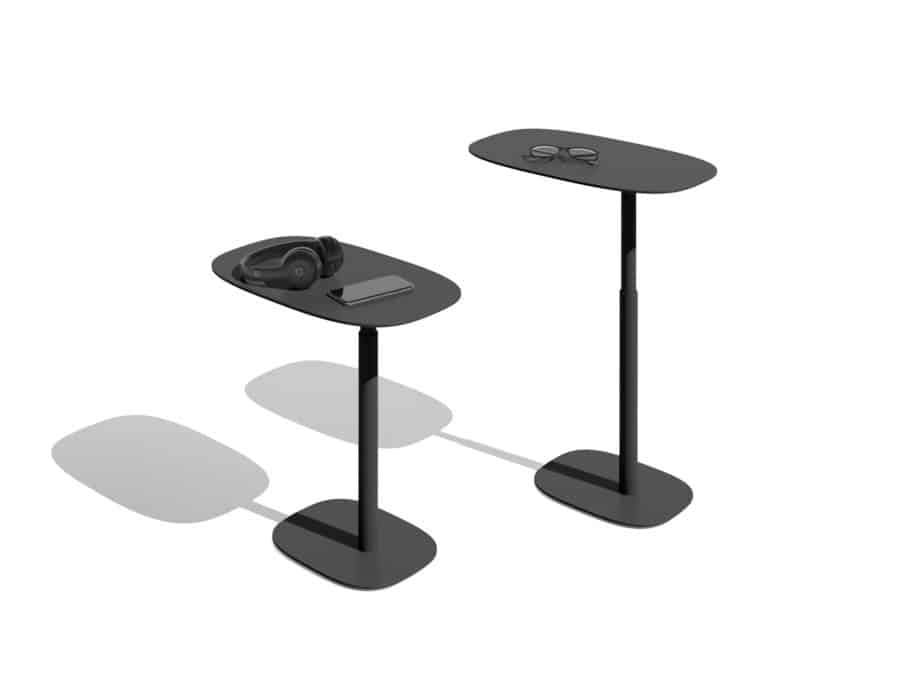 BDI Serif 1045 lift laptop table 1045 black height adjustable side table