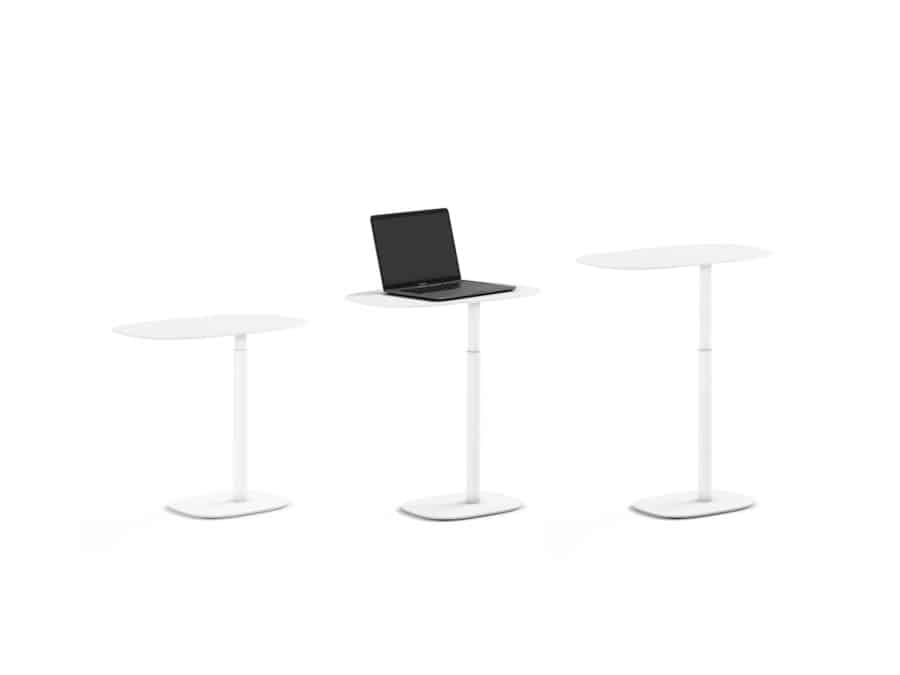 BDI Serif 1045 lift laptop table 1045 white height adjustable side table