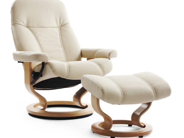 Stressless Consul Recliner with Ottoman
