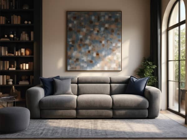 natuzzi italia balance power sofa pegaso fabric warm grey
