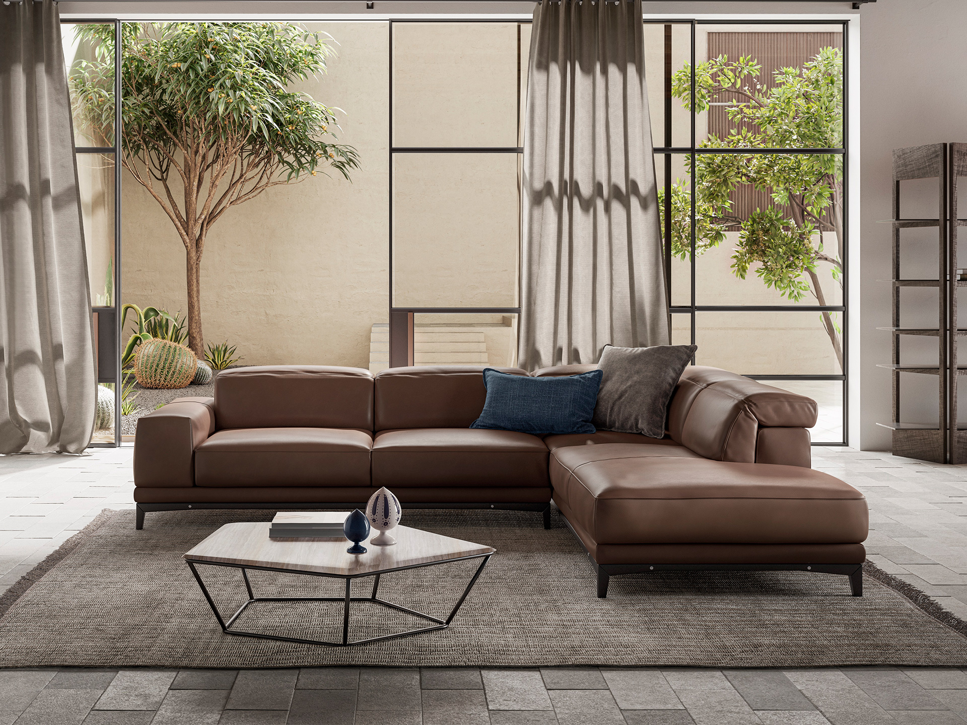 Natuzzi Italia Borghese 2826 R Sectional
