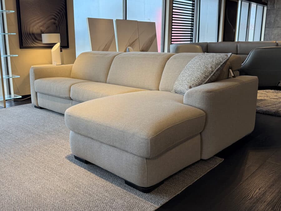 Natuzzi Italia Diesis Sectional Sofa Bed with Storage and Chaise