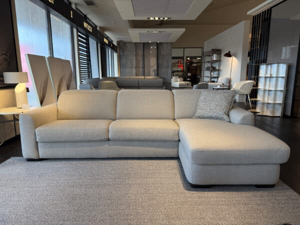 Natuzzi Italia Diesis Sectional Sofa Bed with Storage and Chaise