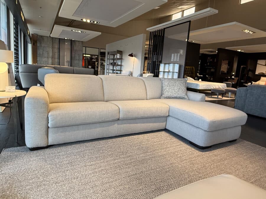 Natuzzi Italia Diesis Sectional Sofa Bed with Storage and Chaise