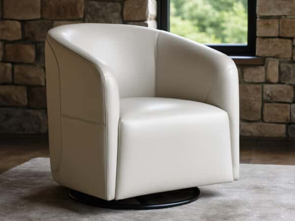 Natuzzi Italia Logos Swivel Armchair