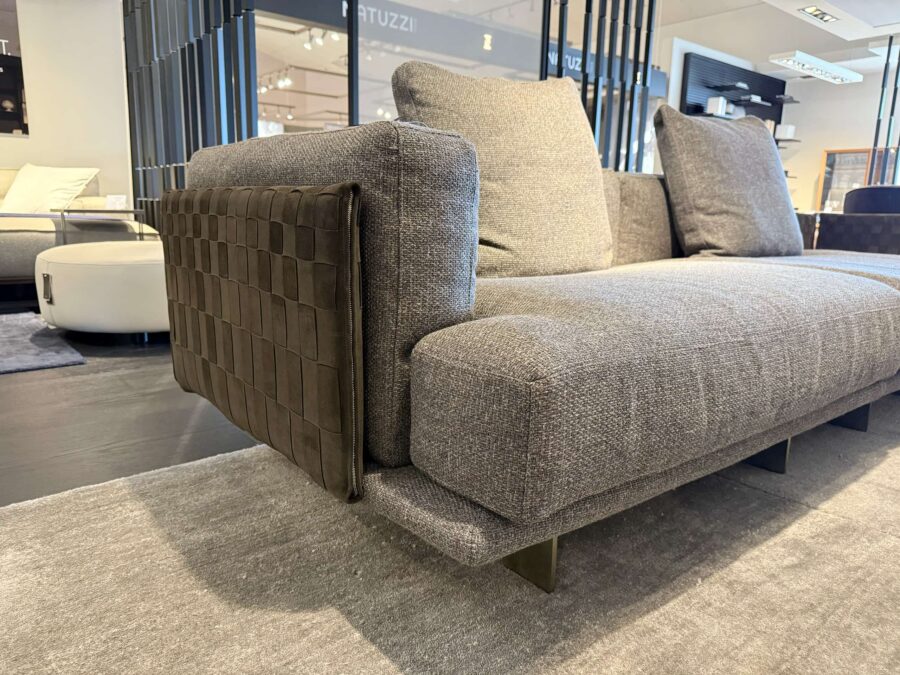 Natuzzi Italia Campus 4pc Sectional Bronze 4