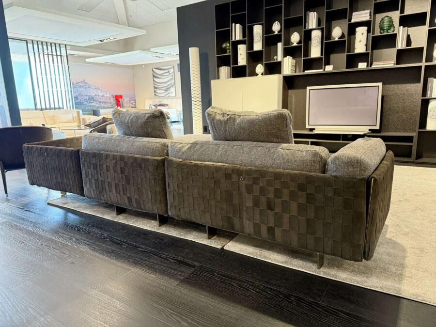 Natuzzi Italia Campus 4pc Sectional Bronze 5