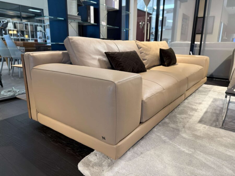 Natuzzi Italia - Melpot Sofa with shelves tan 3