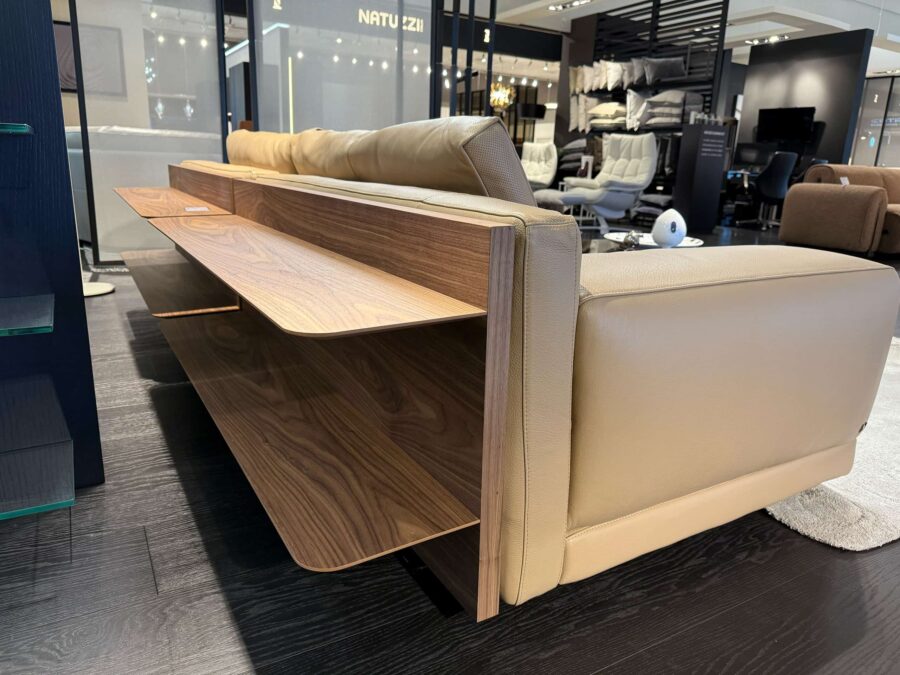 Natuzzi Italia - Melpot Sofa with shelves tan 4