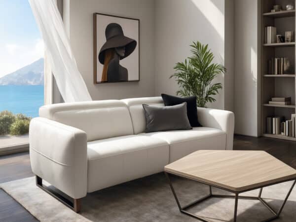 Natuzzi italia Sophy Sofa Grey - room view
