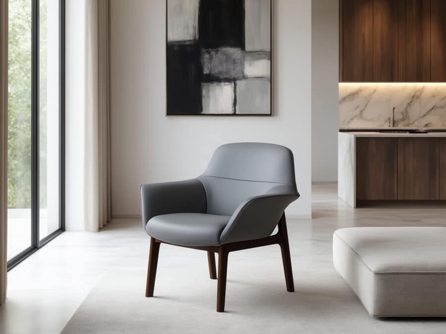 Natuzzi Italia Aura Leather Armchair