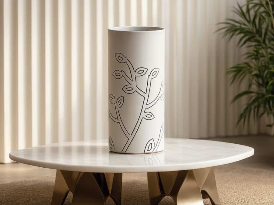Natuzzi Italia Elda ceramic Vase