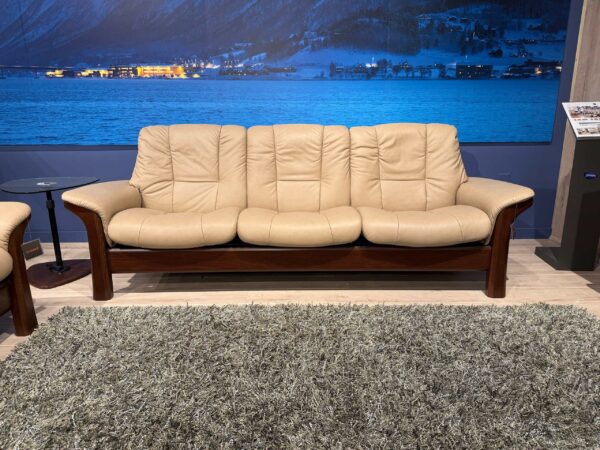 Stressless Buckingham 3-seat sofa low-back Paloma Sand