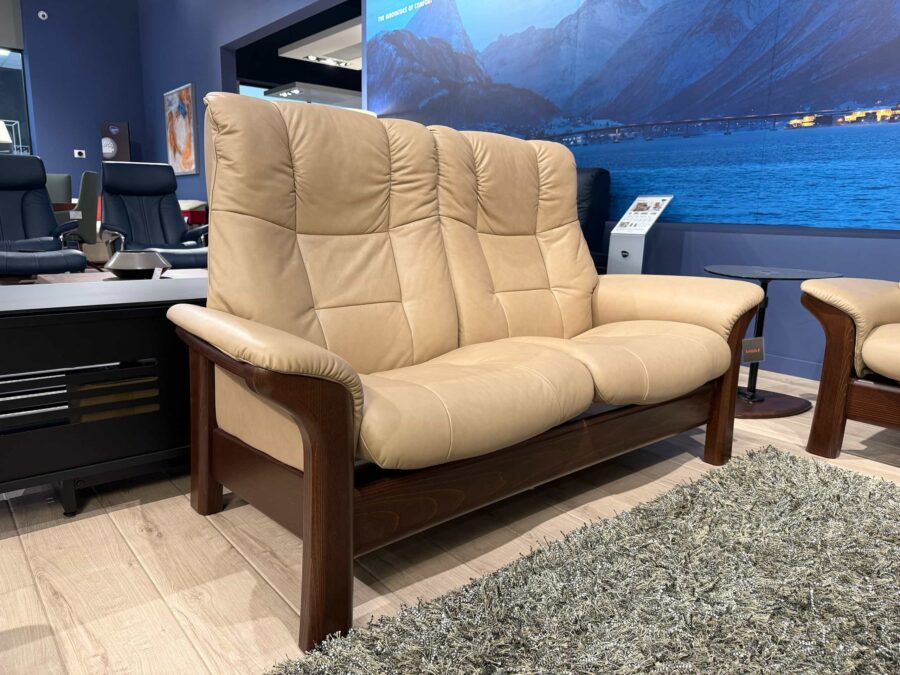 Stressless Buckingham loveseat high-back Paloma Sand 2