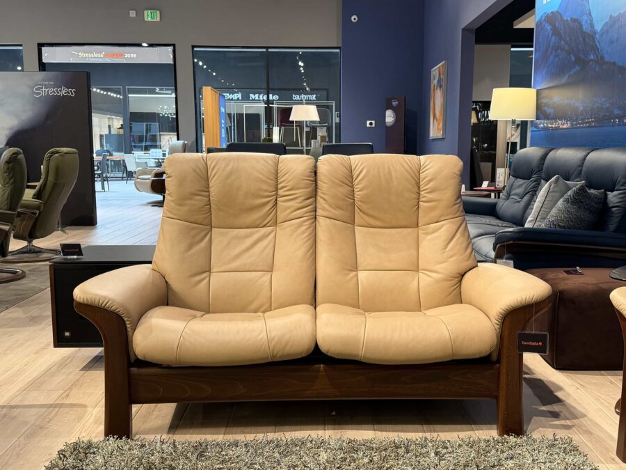 Stressless Buckingham loveseat high-back Paloma Sand