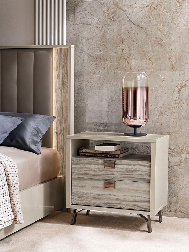 Alf Italia Jupiter Nightstand with open unit