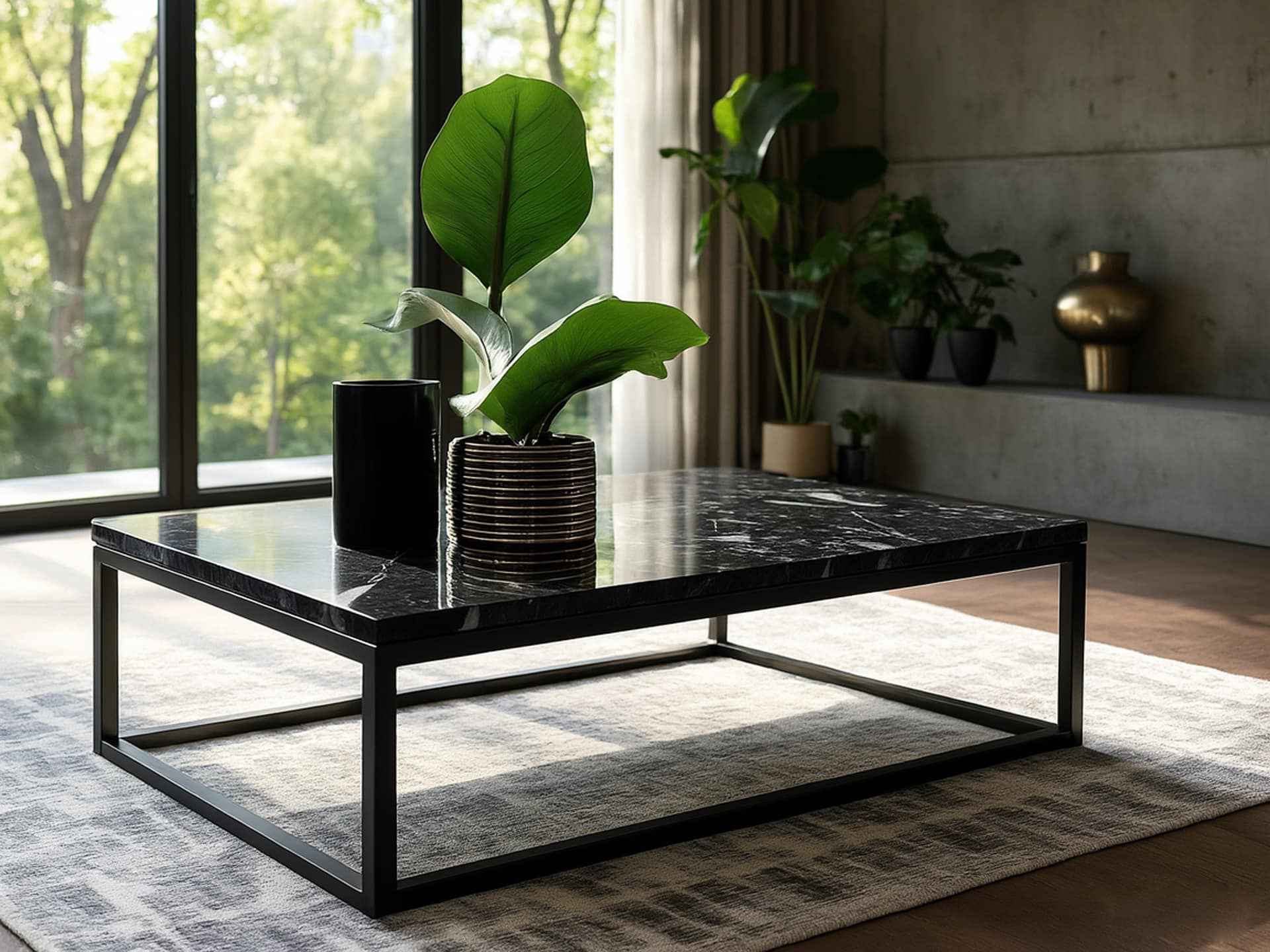Estro Milano - Amy Coffee Table Black Marble