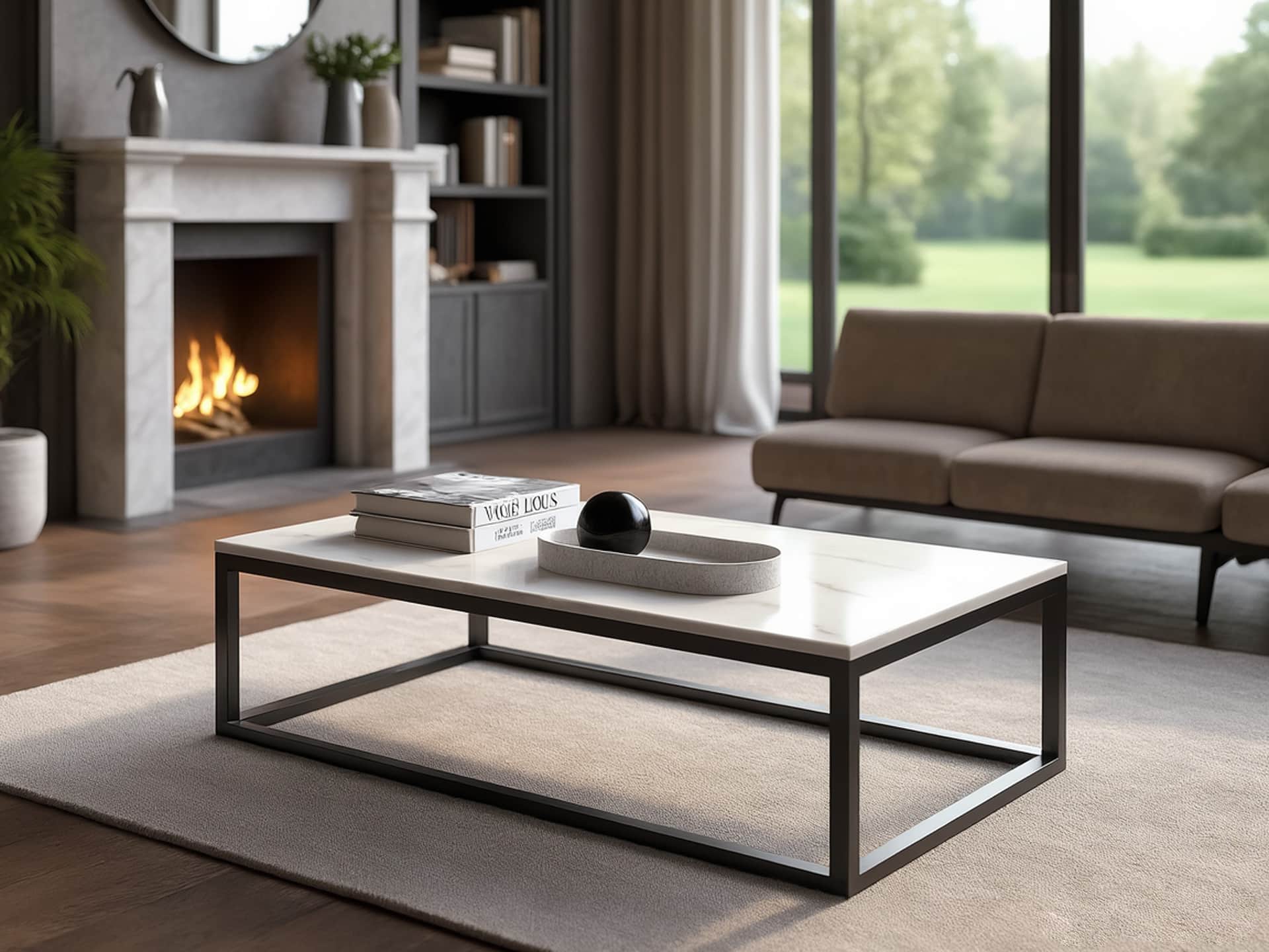 Estro Milano - Amy Coffee Table White Marble