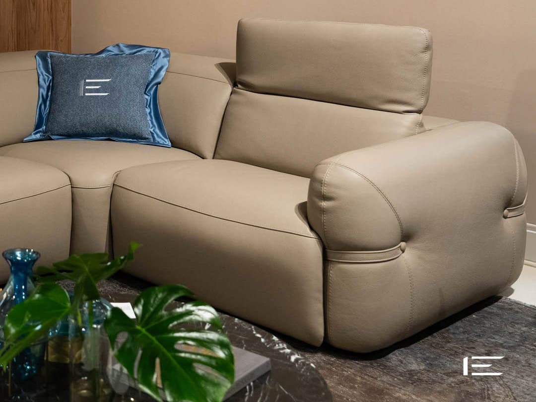 Estro Milano - Round 4pc Sectional Sand 5