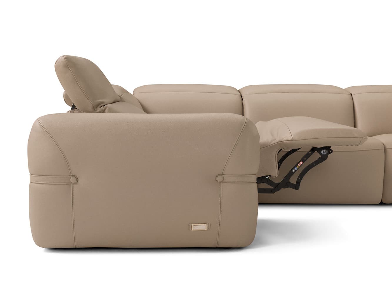 Estro Milano - Round 4pc Sectional Sand 6