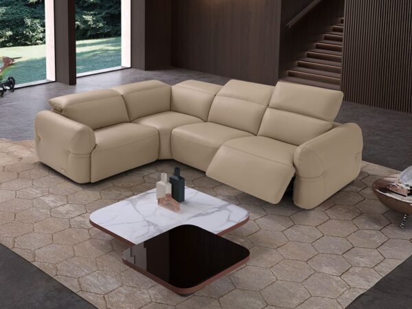 Estro Milano - Round 4pc Sectional Sand