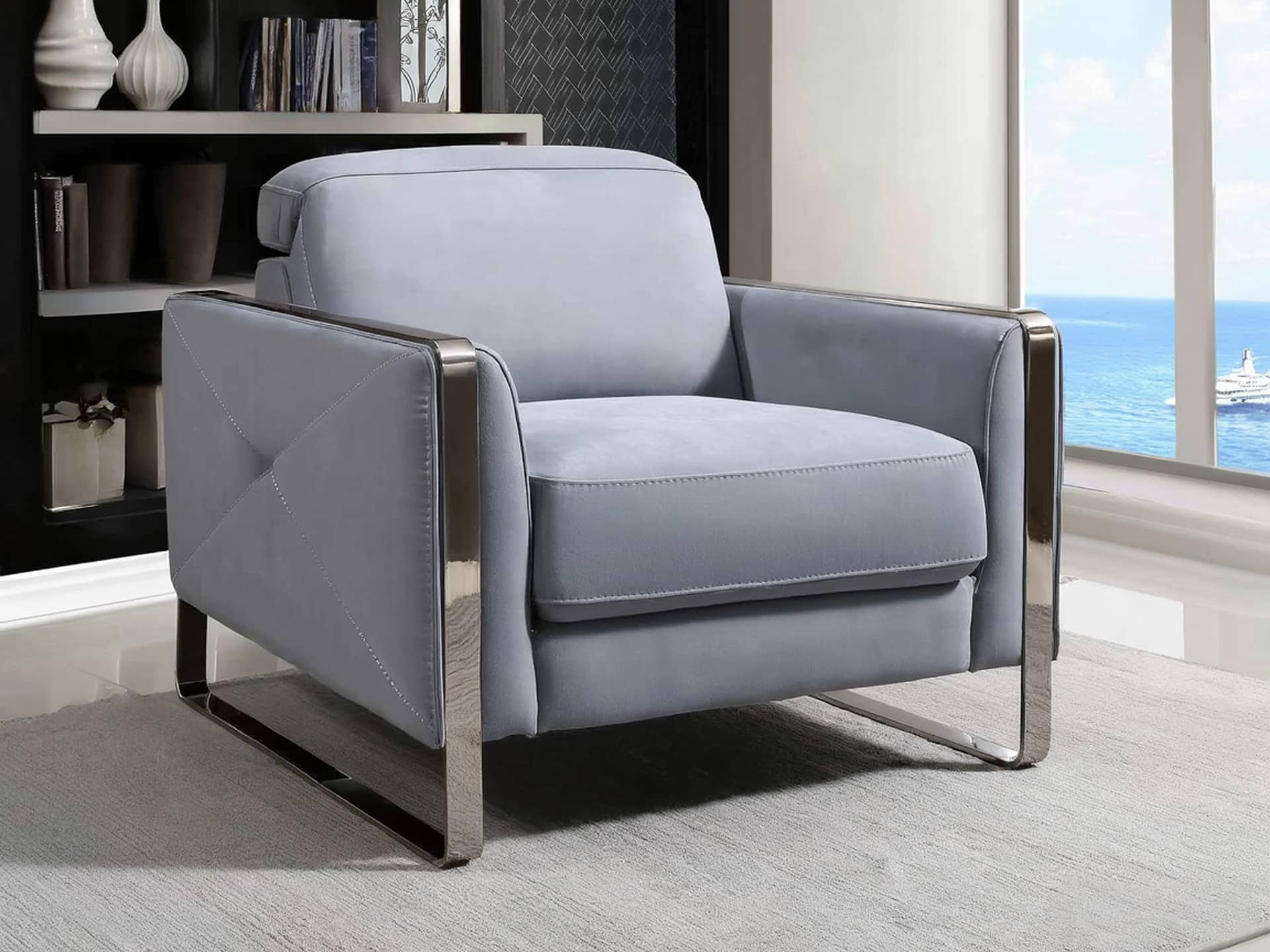 Estro Milano Montecarlo Armchair Light Blue