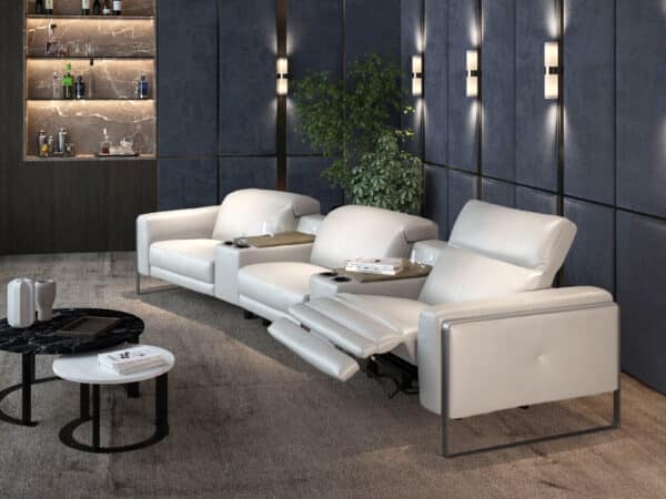 Estro Milano Montecarlo Entertainment Sofa Pearl Grey