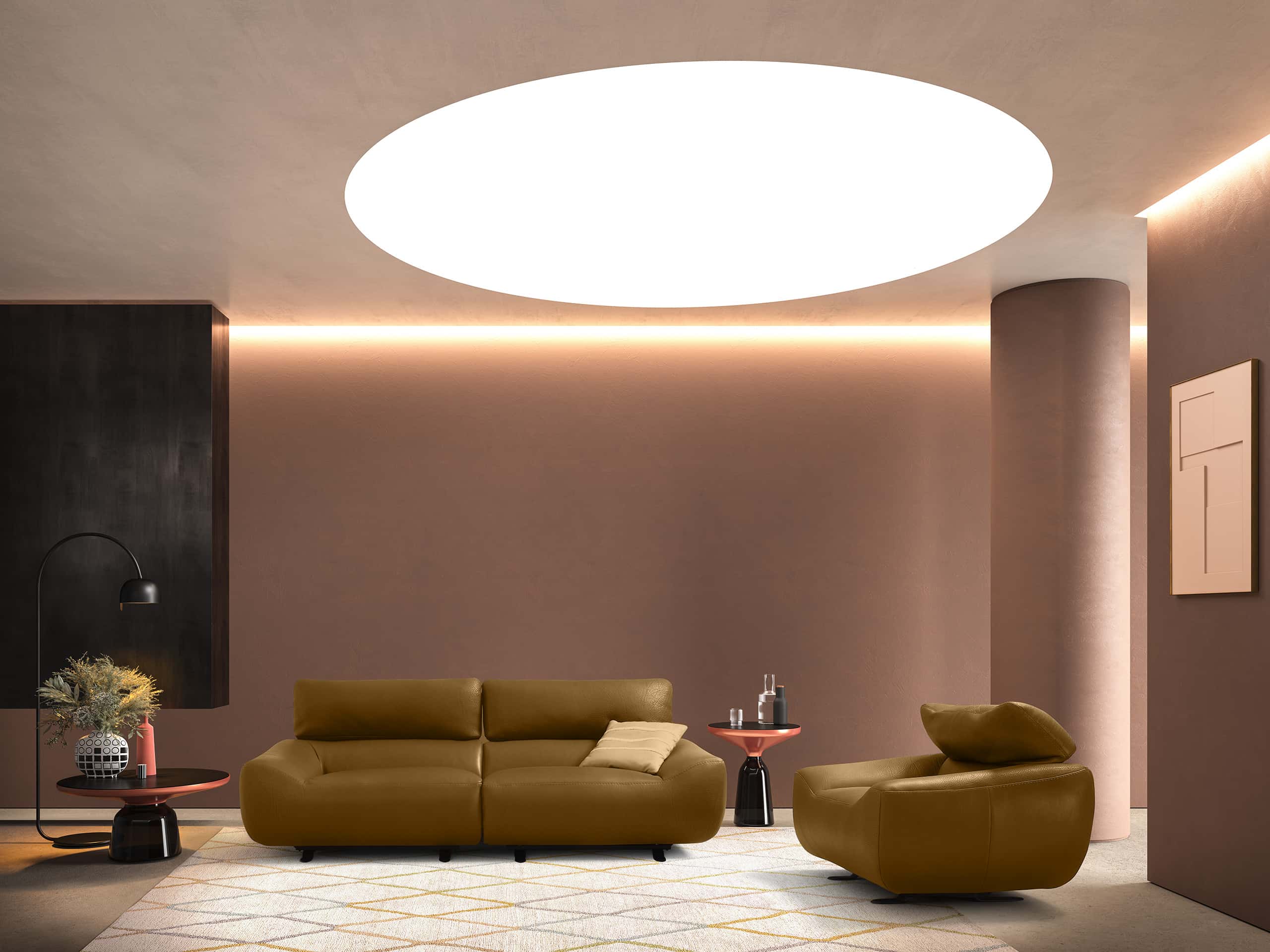 Incanto Italia - Rocky I844 Sofa and Rocking Armchair Set