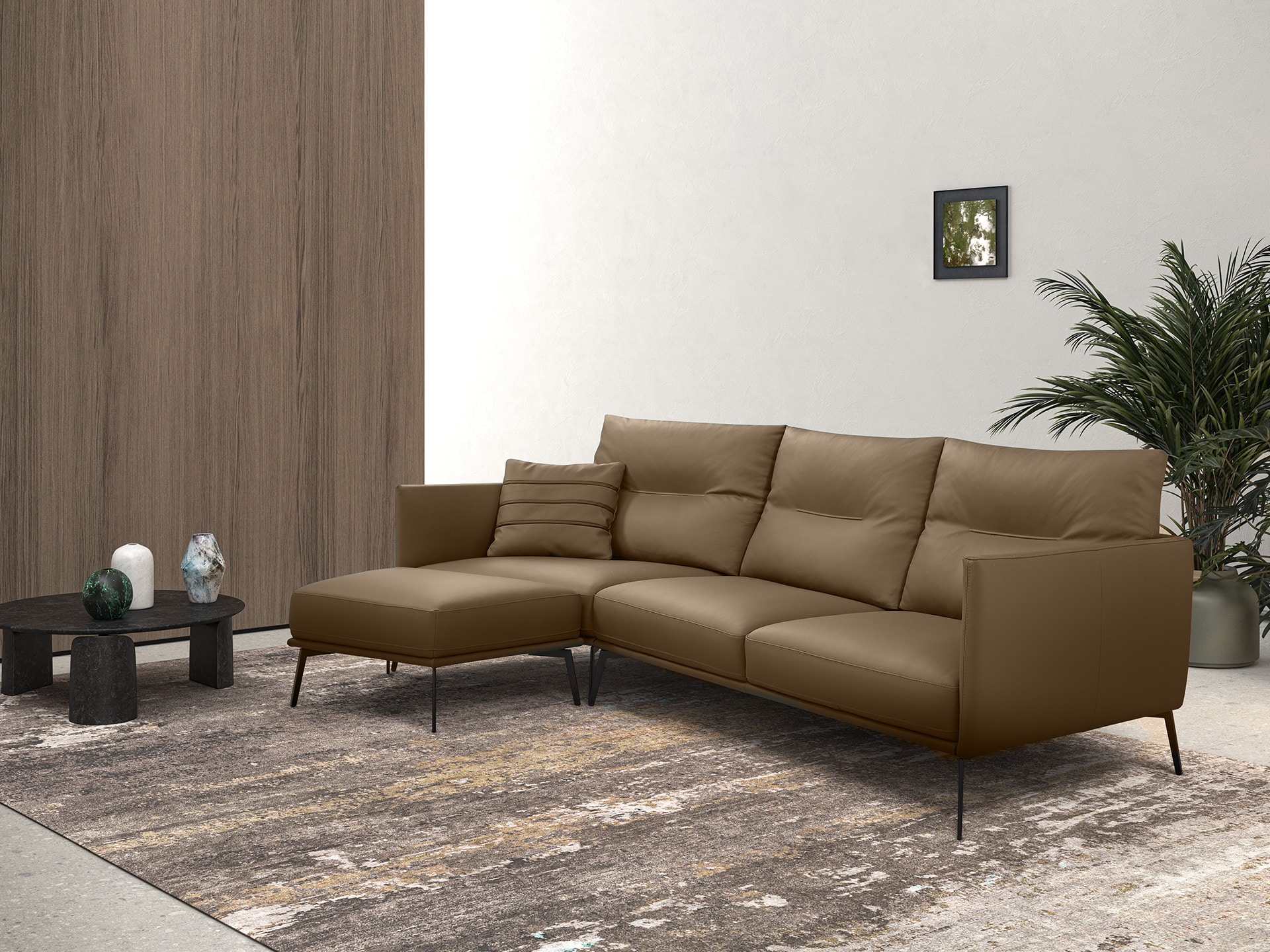 Incanto i842 Joyce 3pc Sectional Taupe