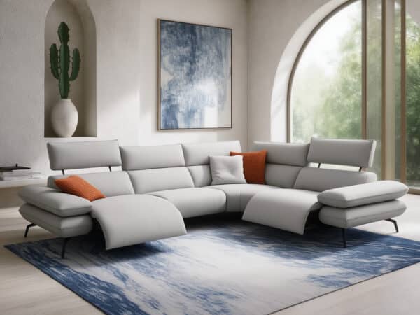 Incanto I861 Mira 4pc Power Sectional Cream