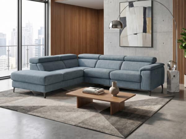 Estro Milano - Tiberio Sectional Avion Blue