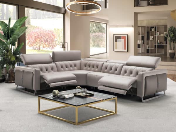 Estro Milano Windsor 4pc sectional Grey