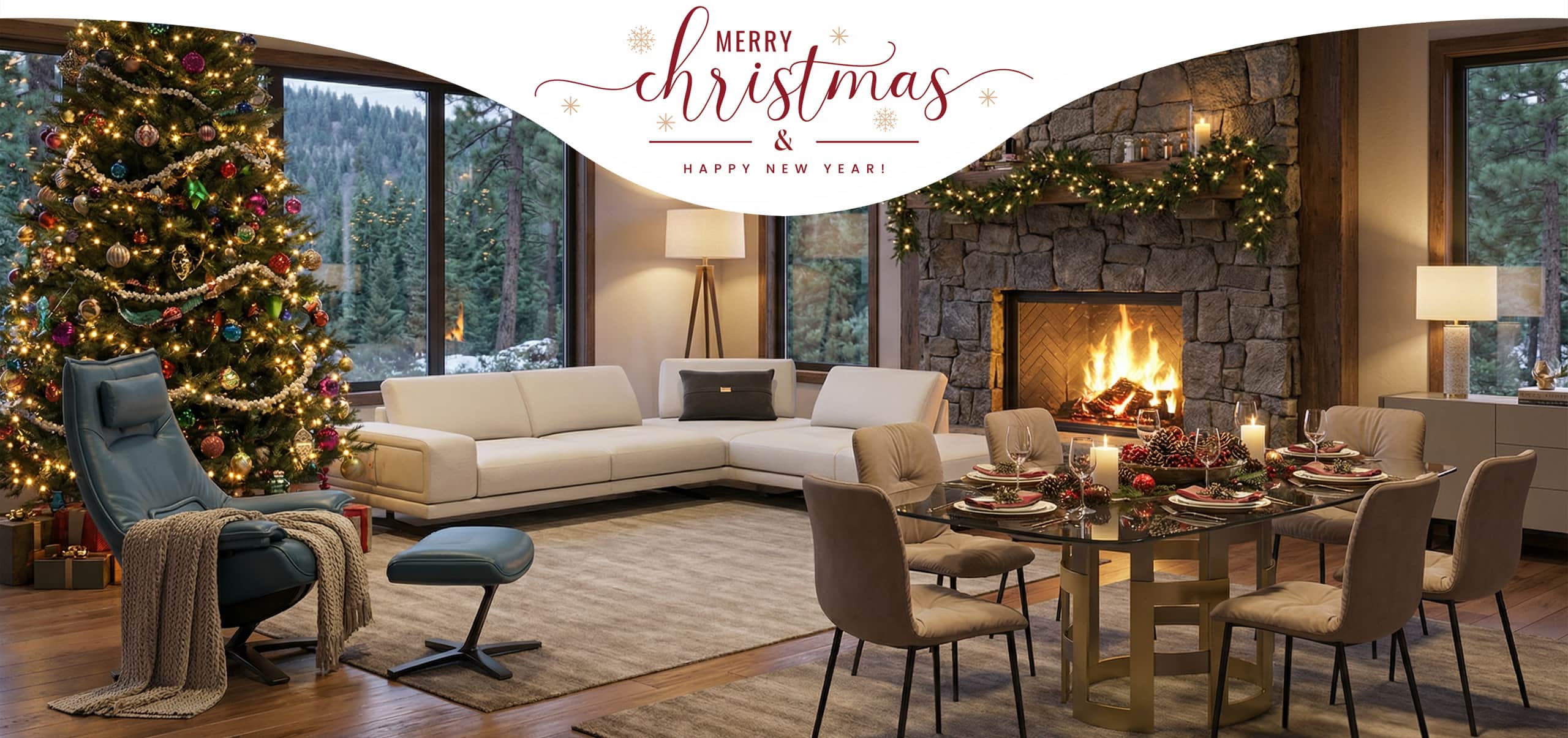 Furnitalia Christmas Postcard