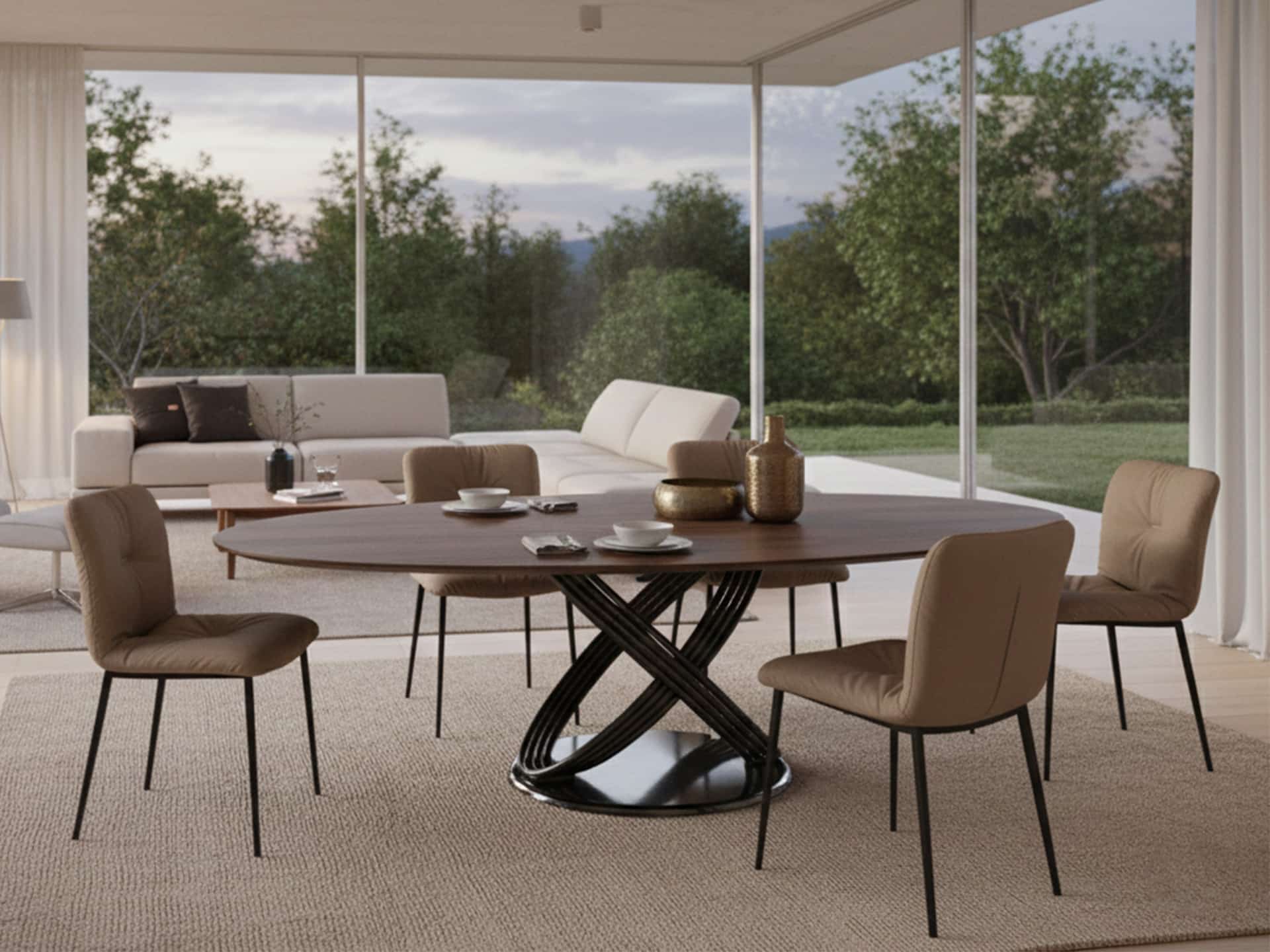 Bontempi Fusion Oval Table