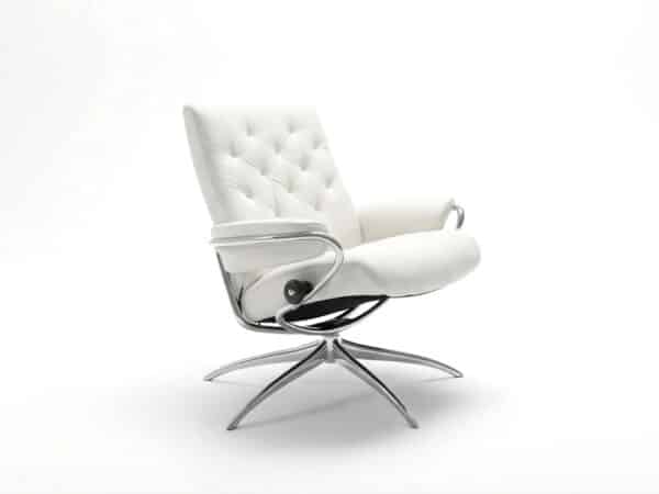 Stressless Metro Recliner CHair Low-Back Off-White