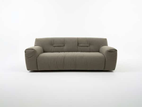 Natuzzi Italia Argo Sofa Mud Color Fabric - studio view