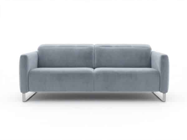 Natuzzi Italia Sophy Fabric Sofa Grey - studio view