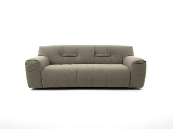 Natuzzi Italia Argo Fabric Sofa in Mud Color