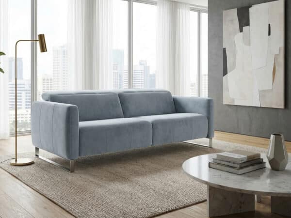 Natuzzi Italia Sophy Fabric Sofa Grey