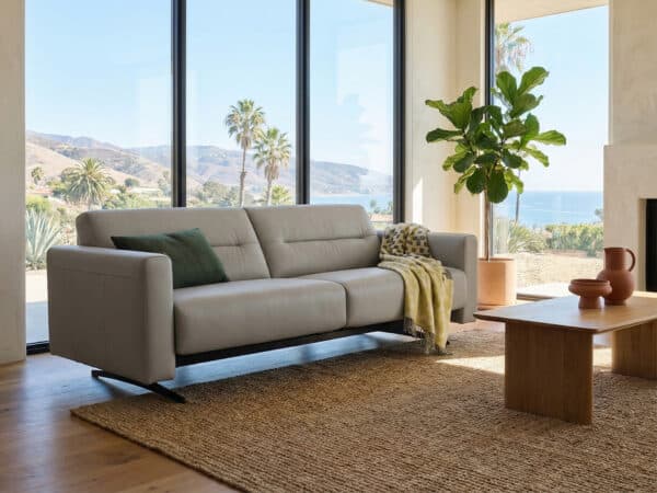 Stressless Stella Sofa Wide Arm Paloma Silver Grey 4