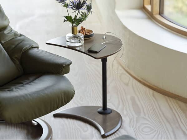 Stressless USB Table Black Stem Black Wood